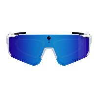 Colmi V06 AI White Sports Sunglasses (with blue lenses)