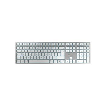 Cherry KW 9100 Slim bežična tipkovnica za MAC, Srebrno/ Bijela