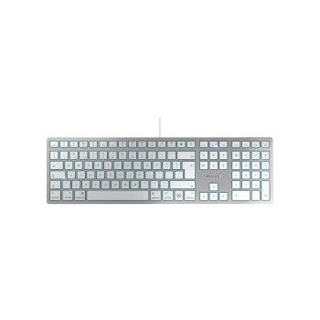 Cherry KC 6000C tipkovnica za MAC, USB-C, Srebrno/ Bijela