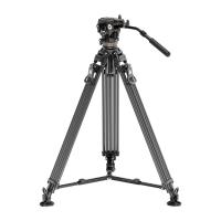 Neewer LL55 Carbon Fiber Video Tripod with Oil Head and Quick-Release Lock