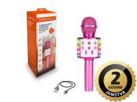 MANTA mikrofon bežični sa zvučnikom i karaoke funkcijom, LED rasvjeta MIC21-PKL - 05230025