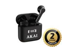 AKAI slušalice sa mikrofonom, Bluetooth, In-ear, crne BTE-J101 - 05180123