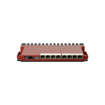 Mikrotik RouterBOARD L009UiGS-RM, 800MHz CPU, 512MB RAM, 8×G-LAN, 1×2.5G SFP, USB, desktop/1U rackmount kučište, PSU, K-79 rackmount kit, RouterOS L5