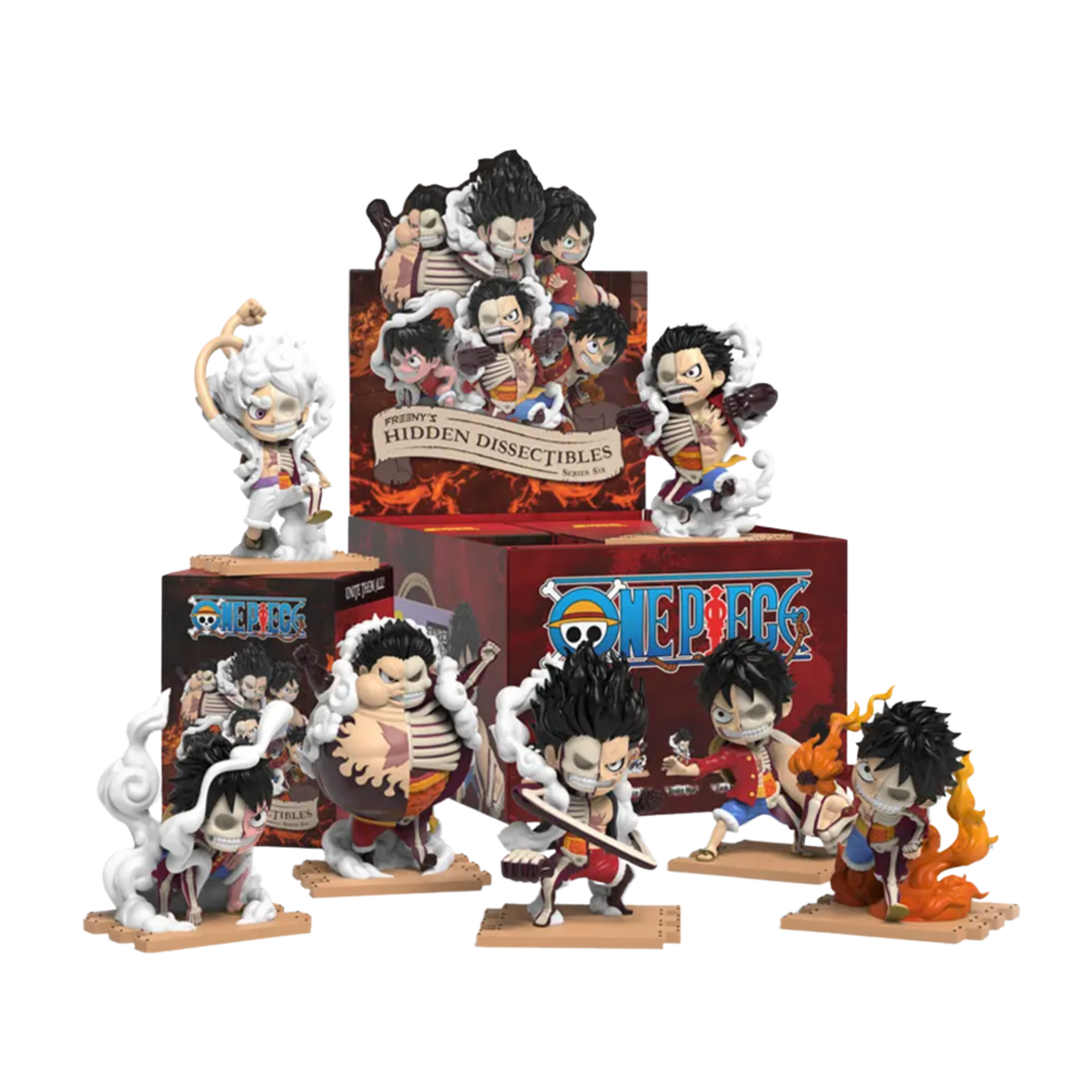 MIGHTY JAXX - FREENY’S HIDDEN DISSECTIBLES: ONE PIECE (LUFFY’S GEARS EDITION)