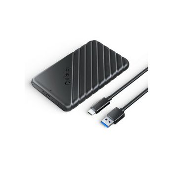 Orico vanjsko kućište 2.5" SATA HDD/SSD, do 9.5 mm, tool free, USB3.0, crno (ORICO-25PW1-C3-BK-EP)