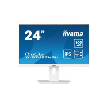 IIYAMA 24" XUB2492HSU-W6 (23.8") 1920×1080 IPS, Pivot, 0.4ms, HDMI/DP, 4×USB HUB, zvučnici, bijeli