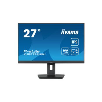 IIYAMA 27”  ProLite XUB2792HSU-B6 1920x1080 IPS, 100Hz, Pivot, Slim, Flicker free, zvučnici, HDMIx1, DPx1, USBx4 