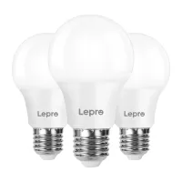 LEPRO 100089-WW-EU-3 LED Bulb, E27, A60, 8.5W (60W), 806 lm, 2700K (warm white), 180°, 3-pack