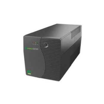 Elsist UPS NemoLED 160 1600VA/600W, Line-Interactive, 4×Schuko, 2x 12V/7Ah, 10min. autonomija