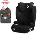 Lionelo i-Size autosjedalica Hugo, ISOFIX, 100-150cm, crna + ORGANIZATOR - 21020113