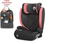 Lionelo i-Size autosjedalica Hugo, ISOFIX, 100-150cm, roza + ORGANIZATOR - 21020116