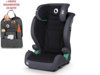 Lionelo i-Size autosjedalica Igo, ISOFIX, 100-150cm, siva + ORGANIZATOR - 21020118