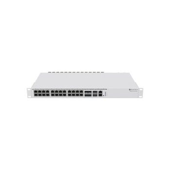 Mikrotik Cloud Router Switch CRS326-4C+20G+2Q+RM, 20x 2.5 GIGABIT Ethernet, 4x Combo ports ethernet 2.5G/10G SFP+, 2x 40G QSFP+, 128 MB DDR2 RAM, 32 MB storage, RouterOS v7 License level  6, 2x AC In