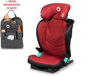 Lionelo i-Size autosjedalica Neal, ISOFIX, 100-150cm, crvena + ORGANIZATOR - 21020124