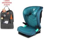 Lionelo i-Size autosjedalica Neal, ISOFIX, 100-150cm, zelena + ORGANIZATOR - 21020126