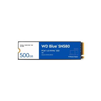 Western Digital Blue SN580 500GB NVMe PCIe M.2 2280 SSD, R/W: 4000/3600 MB/s (WDS500G3B0E)