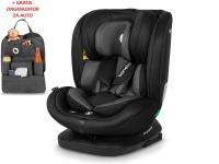 Lionelo i-Size autosjedalica Bastiaan, ISOFIX-360, 40-150cm, siva + ORGANIZATOR - 21020128