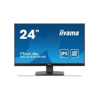 IIYAMA 24" Prolite XU2493HS-B6, 1920x1080, FHD, IPS, 250 cd/m2, 0.5ms, HDMI/DP