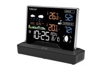 MANTA vremenska stanica Windy, DCF, sat budilica, vanjski senzor, crna MTO100W - 05150073