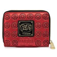 LOUNGEFLY MARVEL IRONMAN HEAD ZIP AROUND WALLET