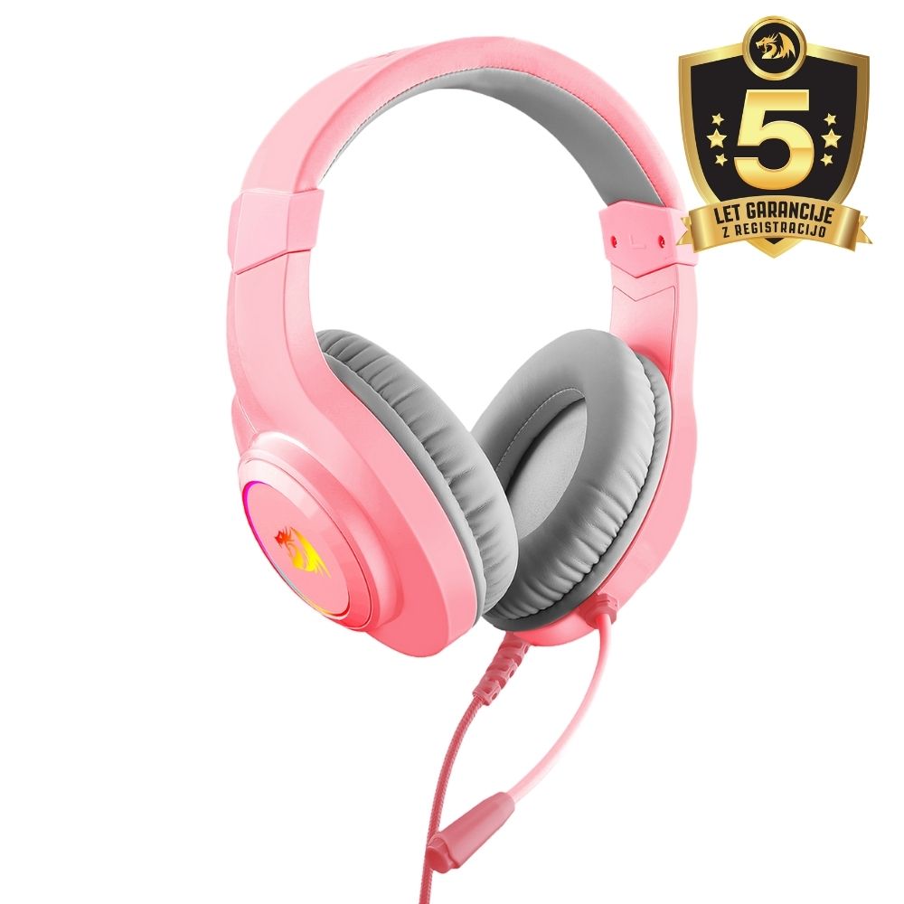 HEADSET - REDRAGON HYLAS PINK H260 RGB