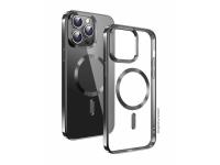 SWISSTEN maskica CLEAR JELLY MagStick za iPhone 16 PRO METALLIC crna!!! - 03090037