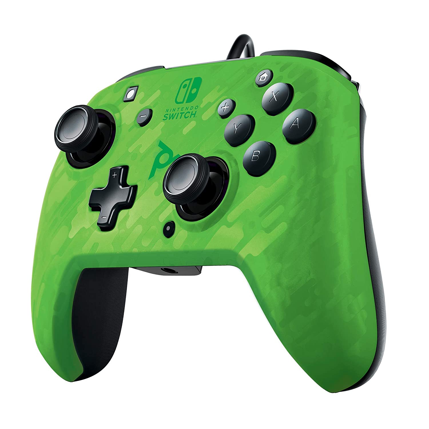 PDP NINTENDO SWITCH FACEOFF DELUXE CONTROLLER CAMO GREEN