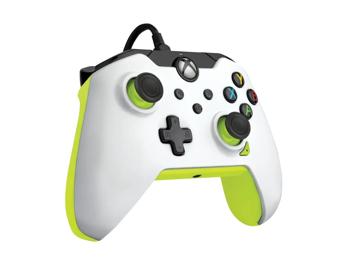 PDP XBOX WIRED CONTROLLER WHITE - ELECTRIC (YELLOW)