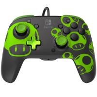 PDP SWITCH 2 & 1 REMATCH WIRED CONTROLLER - 1UP GLOW IN THE DARK