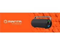 MANTA zvučnik Bluetooth, 80Wmax, SUPER BASS, vodootp, TWS, LED, baterija, crni - 05220200