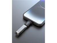 iPEAX OTG ADAPTER, LIGHTNING / USB-A (ženski), alu, CRNI - 03090088