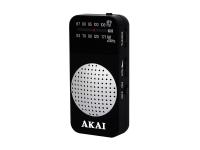 AKAI radio džepni, FM, AM, analogna skala, slušalice, 2x AAA bat., crni APR-250 - 05270012