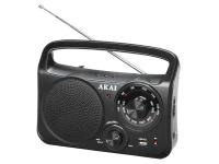 AKAI radio FM, AM, BT, analogna skala, USB, crni APR APR-85BT - 05270017