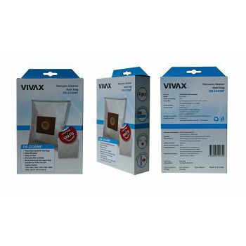Vrećice za usisavač VIVAX HOME DB-2330MF, sint. (4kom/pak) + filter