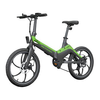 Električni bicikl MS ENERGY e-bike i10, kotači 20", zeleno/crni