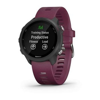 Pametni sat GARMIN Forerunner 245, senzor otkucaja, GPS, crni/ljubičasti remen