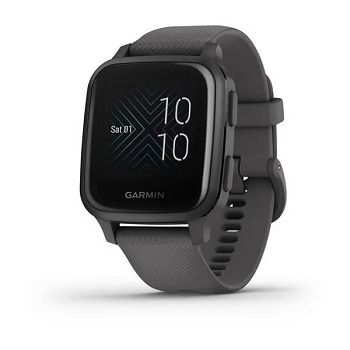 IZLOŽBENI - Pametni sat GARMIN Venu Sq, HR, GPS, pametne obavijesti, tamnosivi aluminijski