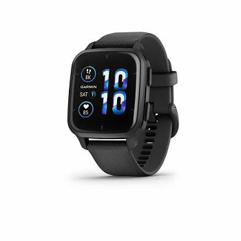 IZLOŽBENI - Pametni sat GARMIN Venu Sq Music, HR, GPS, pametne obavijesti, crni