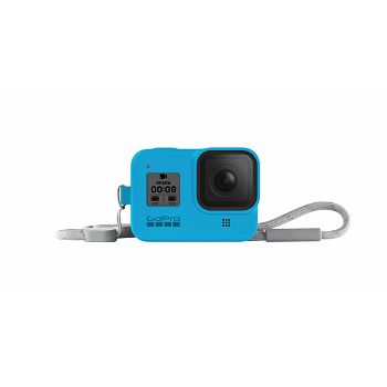Dodatak za sportske digitalne kamere GOPRO, Sleeve + Lanyard for HERO8 Black AJSST-003, plava