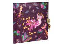 GOLDBUCH Dnevnik 17x17 cm, 96 stranica Tropical Birds plum - 06060904