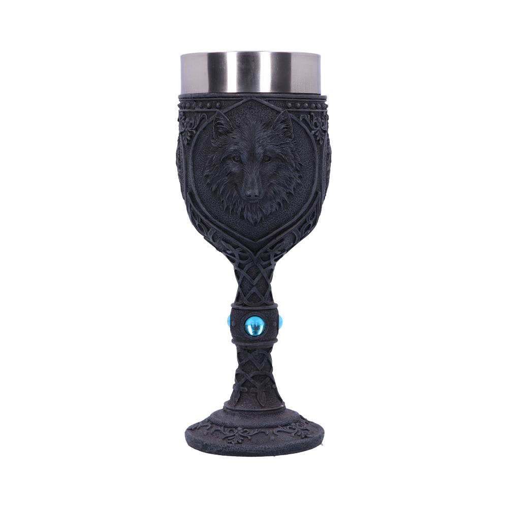 NEMESIS NOW NIGHT WOLF GOBLET 19.5CM