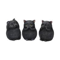 NEMESIS NOW Three Wise Fat Cats Figurine