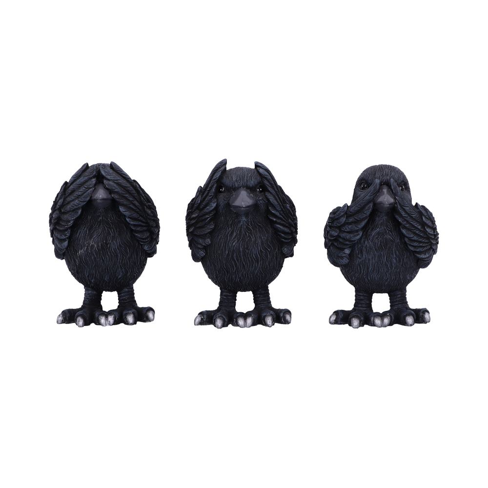 NEMESIS NOW THREE WISE RAVENS 8,7CM