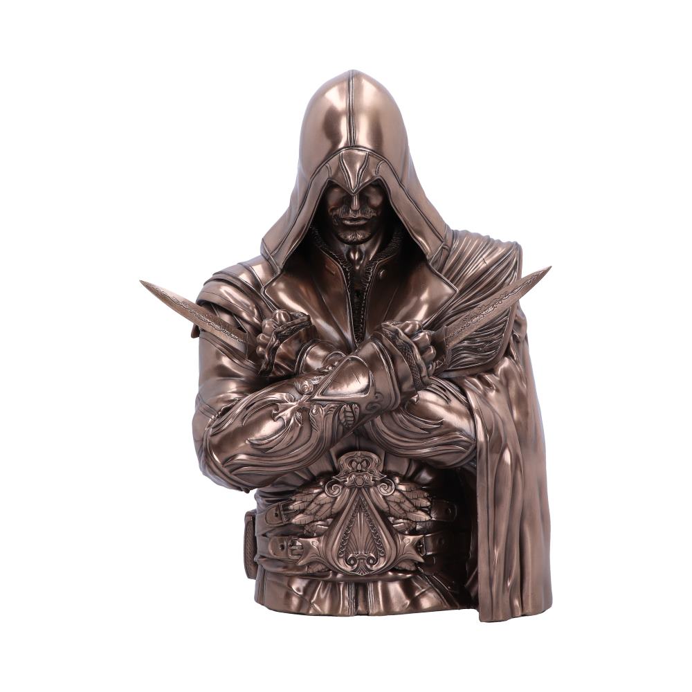NEMESIS NOW ASSASSIN'S CREED® EZIO BUST BOX BRONZE 30CM