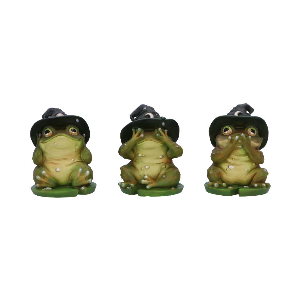 NEMESIS NOW THREE WISE TOADS 10.3CM