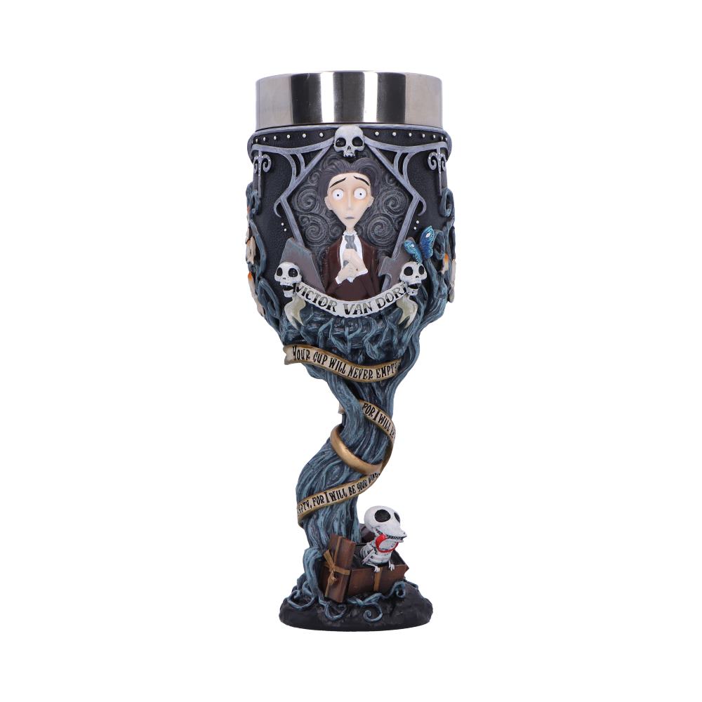 NEMESIS NOW CORPSE BRIDE YOUR CUP WILL NEVER EMPTY VOW GOBLET 21CM