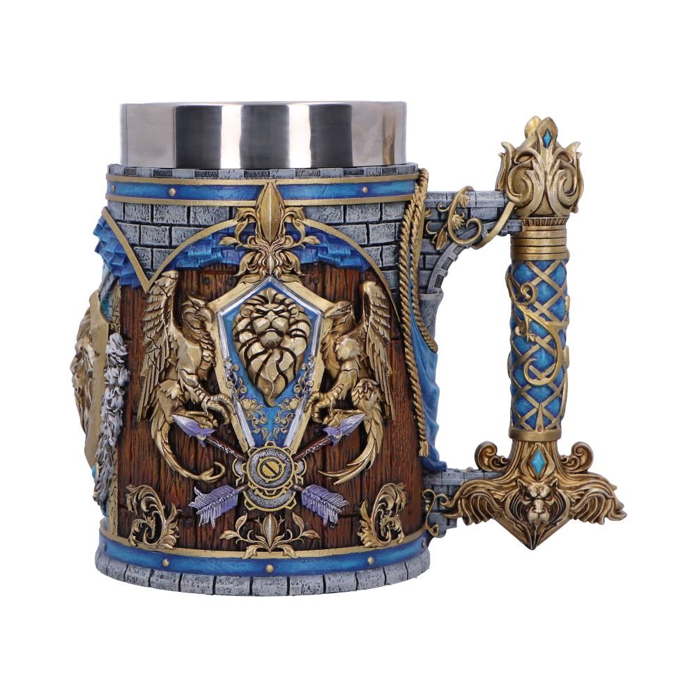 NEMESIS NOW WORLD OF WARCRAFT ALLIANCE TANKARD 16CM