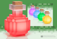 NOBLE COLLECTION Minecraft Illuminating Potion Bottle Replica