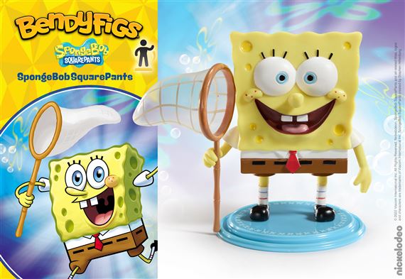 NOBLE COLLECTION Bendyfig Nickelodeon Spongebob Squarepants Figurine