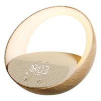 MOYE AURORA GLOW LAMP WITH CLOCK WIRELESS SPEAKER AND CHARGER